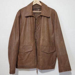 Lucasfilm Ltd Indiana Jones distressed leather jacket size M